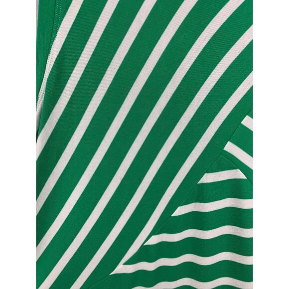 Cabi Green & White Striped Sleeveless Tank Top S - Picture 3 of 5